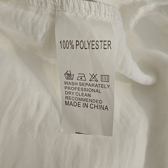 White Polka Dot Tunic Swimsuit Cover-up - Picture 6 of 7